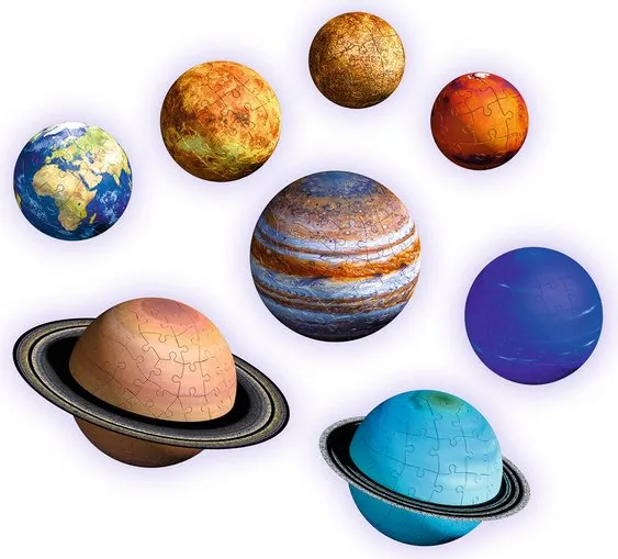 Ravensburger Sistema Planetario Puzzle 3D 540 Pezzi Per Bambini da 6+ Anni  - 11668