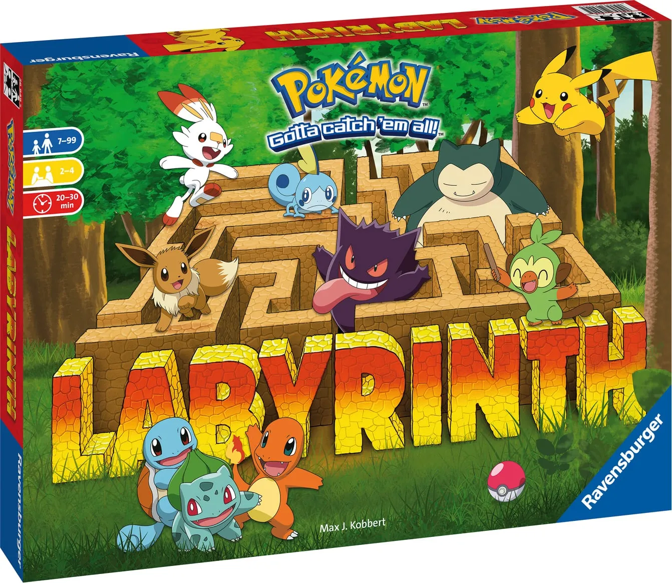 Ravensburger Labyrinth Pokemon Gioco da Tavolo Per Bambini da 7+ Anni -  26949