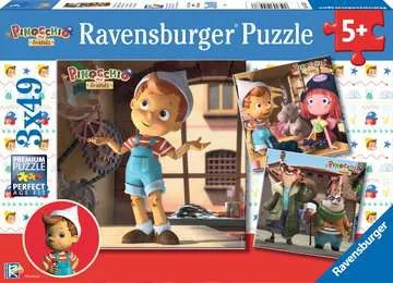 Ravensburger Pinocchio Confezione da 3 Puzzle 49 Pezzi Per Bambini da 5+  Anni - 55678
