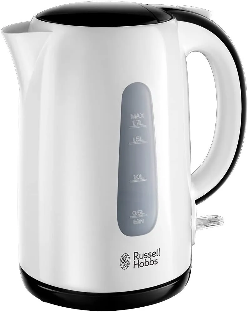 Russell Hobbs Bollitore Elettrico Acqua Senza Fili Cordless Capacità 1.7  Litri colore Nero / Bianco - 25070-70 My Collection