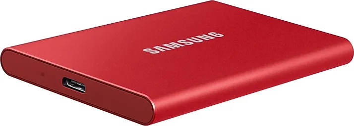 SAMSUNG, Ssd, Ssd portatile t7 da 1tb rosso, MU-PC1T0R/WW - Hard