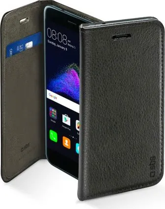 Sbs Custodia Huawei P8 Lite (2017) / P9 Lite / Honor 8 Lite Cover a libro per smartphone con tasca portatessere colore Nero - TEBOOKHUP8L17K