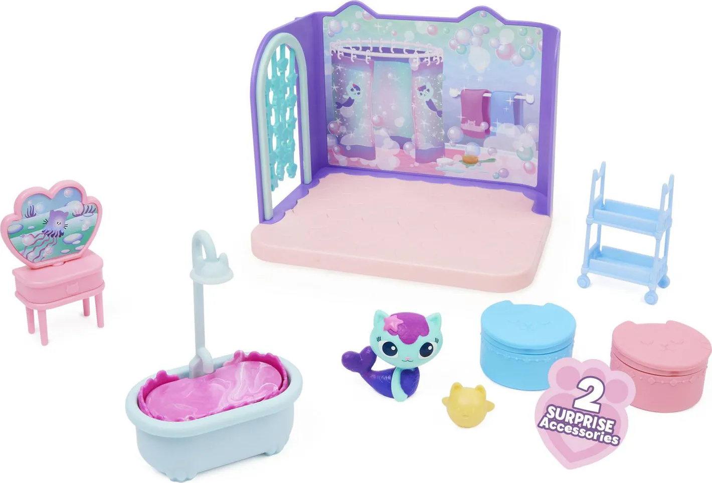 Spin Master Set Personaggi Gabby S Dollhouse Set Amici, Con Ba Per Bambini  da 3 + Anni - 6065350