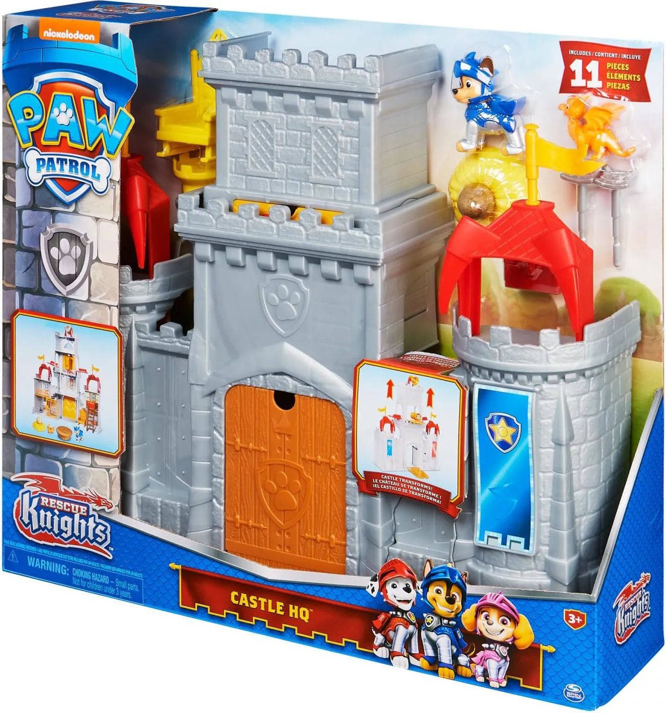 Spin Master Playset Paw Patrol Quartier Generale Rescue Knight - 6062103