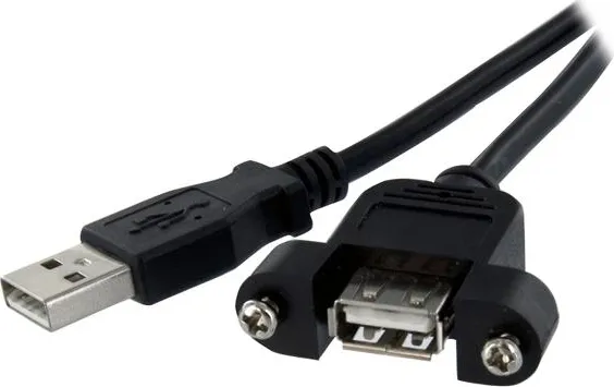 Adattatore USB tipo A femmina a USB tipo B femmina in colore nero