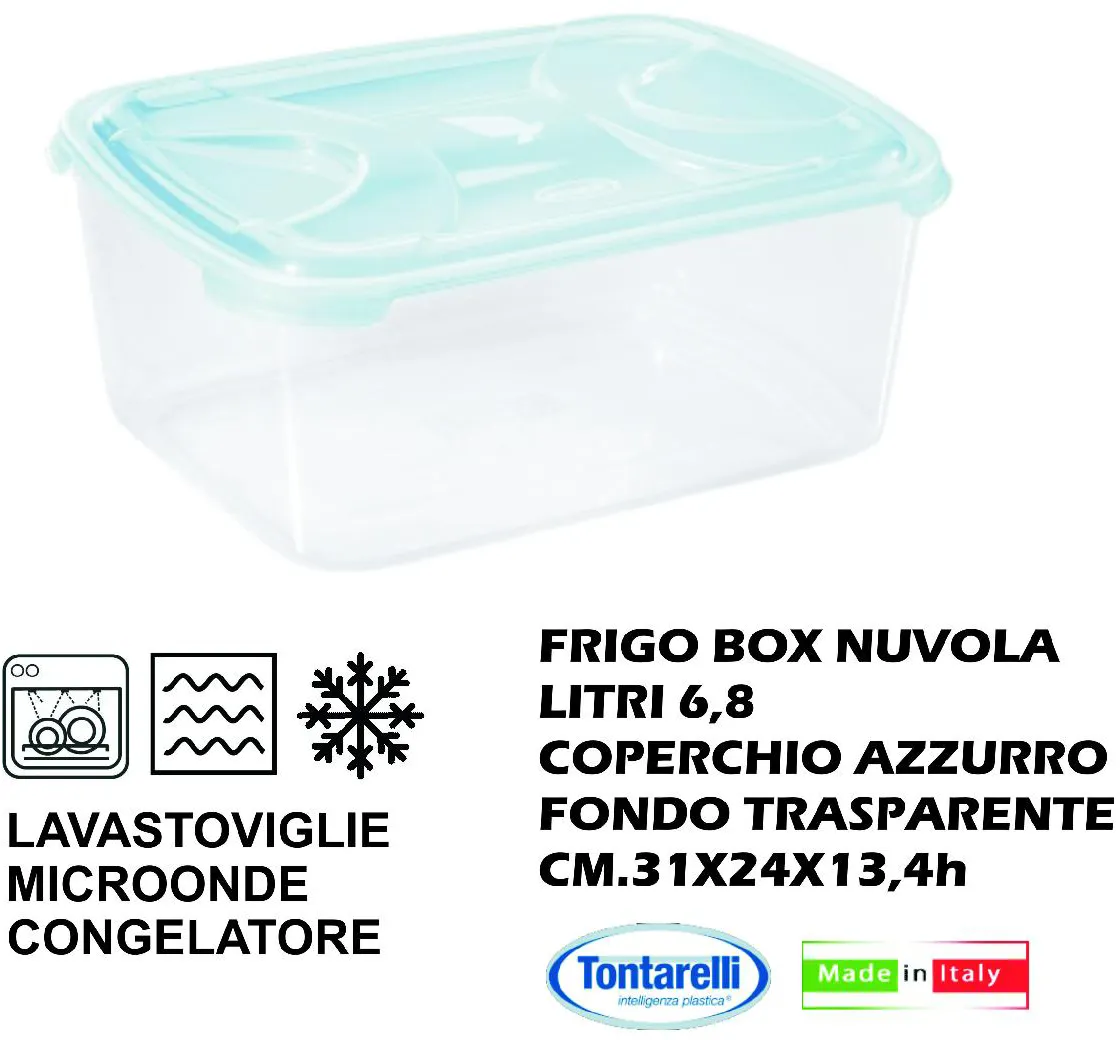 Tontarelli Frigo Box Rettangolare litri 6.8 Nuvola Acq. Tr. - 2632-1