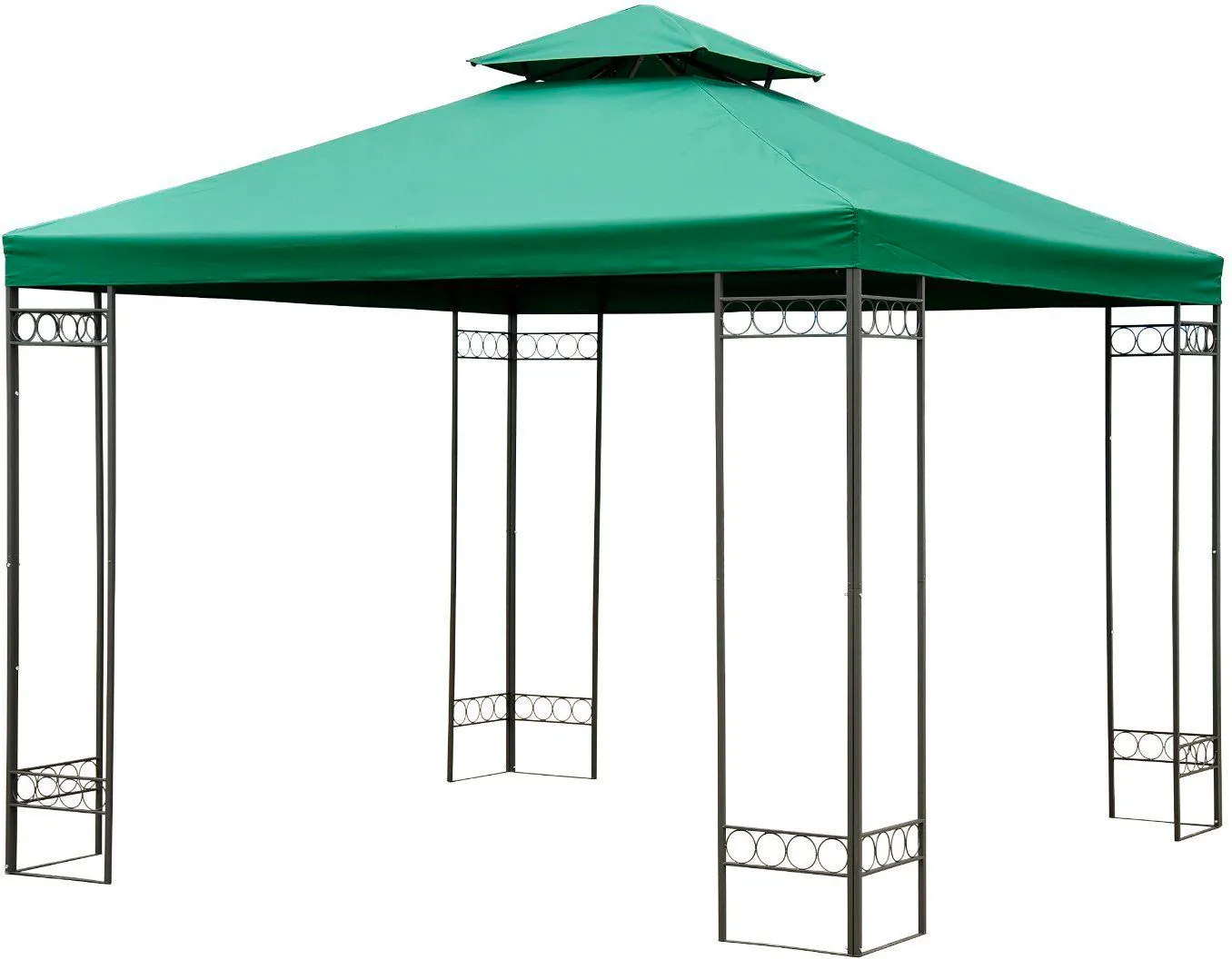 VivaGarden Copertura Gazebo 3x3 mt Top Impermeabile in Poliestere colore  Caffè - D4C141CF