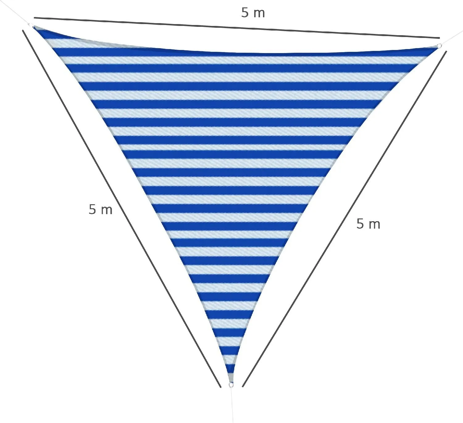 Telo ombreggiante a Forma di vela 5x5x5 metri