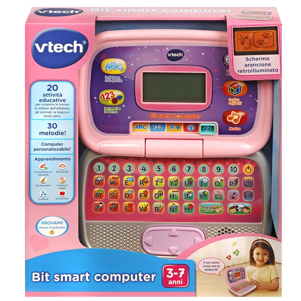 Vtech Computer Giocattolo Bit Smart Gioco Creativo Per Bambini 3+