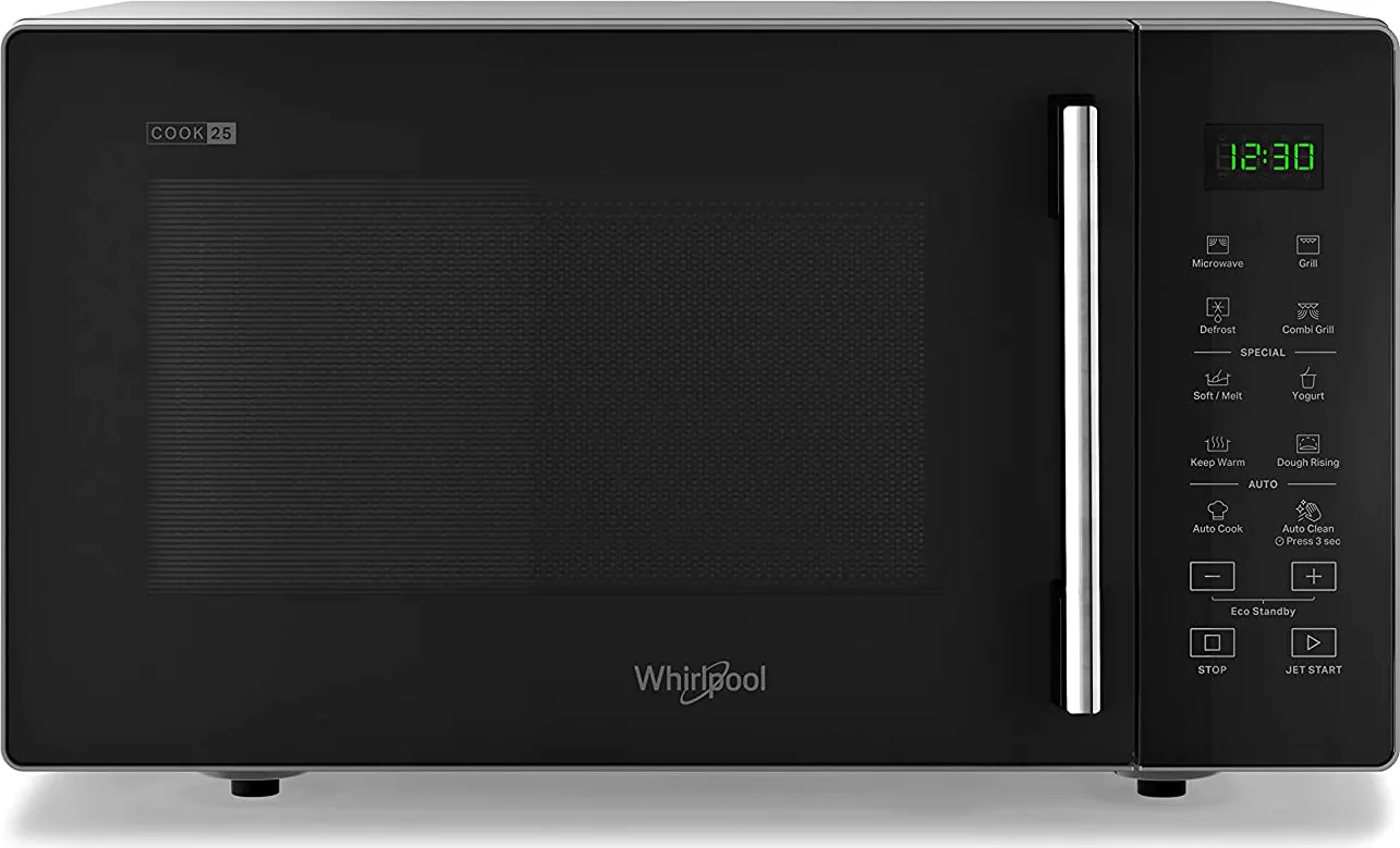 Whirlpool MWP 253 SB - Dimensioni 48,3cm x 41,9cm x 28,1cm, Forno Microonde  25 Litri Con Potenza 900W Microonde E 1000W Grill. Forno A Microonde Con  Funzione Yogurt : : Casa e cucina