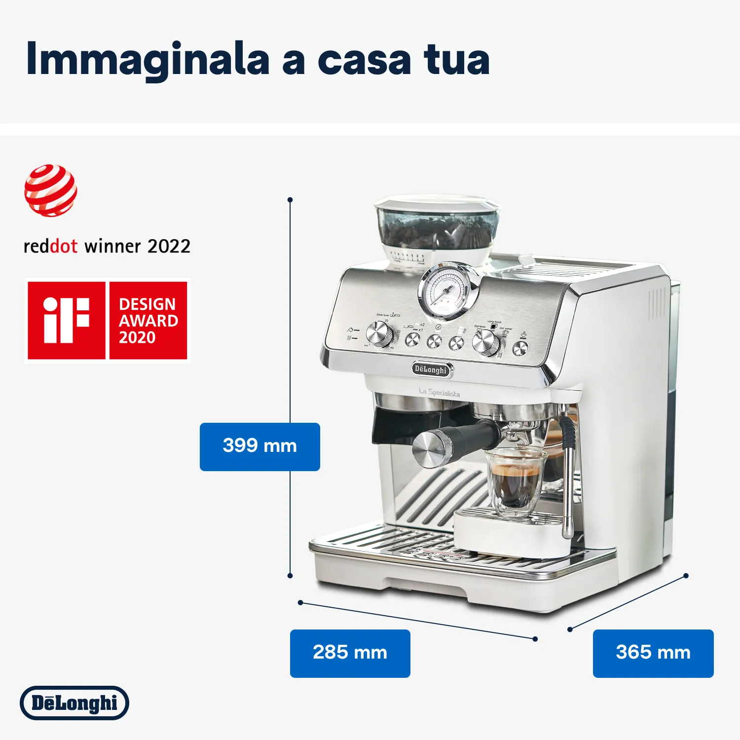 De Longhi EC9335 M La Specialista Macchina per caffè manuale - argento