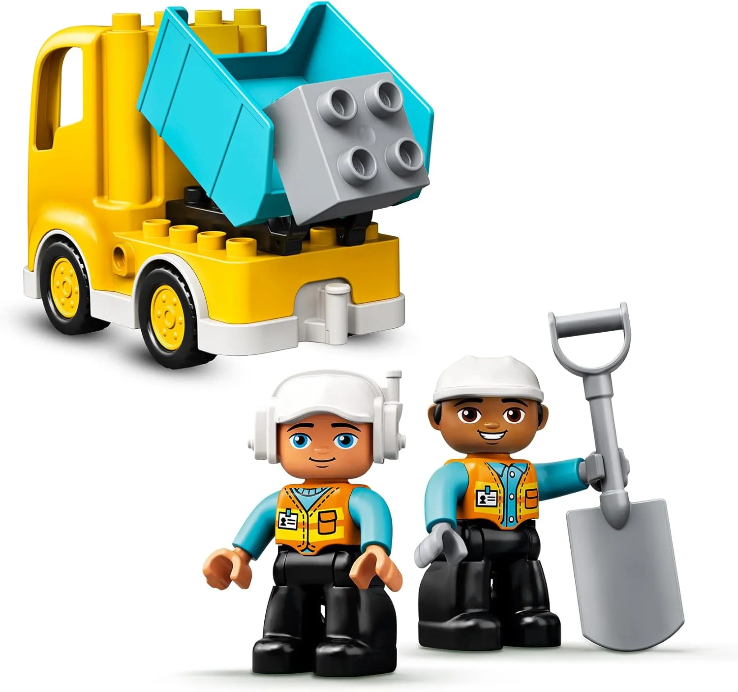 Lego Duplo Camion e scavatrice costruzioni gioco bambini cantiere, cingolato