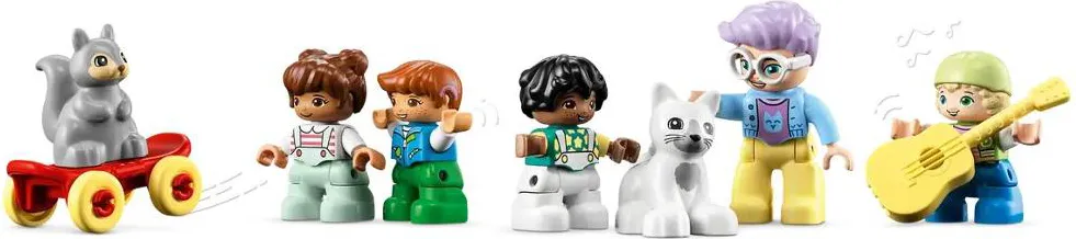 LEGO 10993 DUPLO Casa sull'Albero 3 in 1, Giochi per Bambini, Bambine dai 3  Anni in su, Attività Didattiche con 4 Figure della Famiglia, Animali  Giocattolo, Mattoncini e uno Scivolo : : Giochi e giocattoli