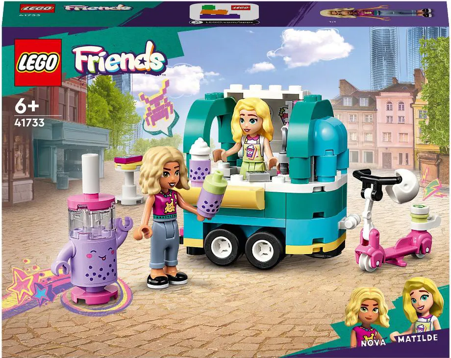 LEGO Friends 41733 Negozio Mobile di Bubble Tea, Giocattolo per Bambini 6+  con Monopattino e