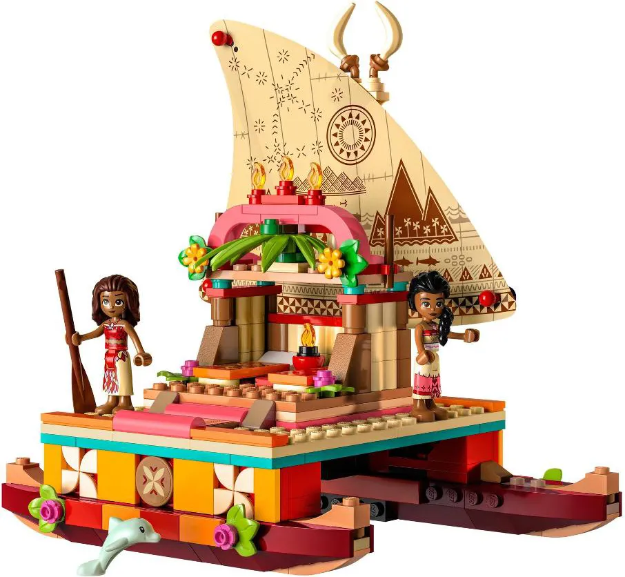 LEGO 43210 Disney Princess La Barca a Vela di Vaiana con Mini Bambolina di  Sina e Delfino, Giocattolo Creativo per Bambine e Bambini dai 6 Anni in su  – Giochi e Prodotti