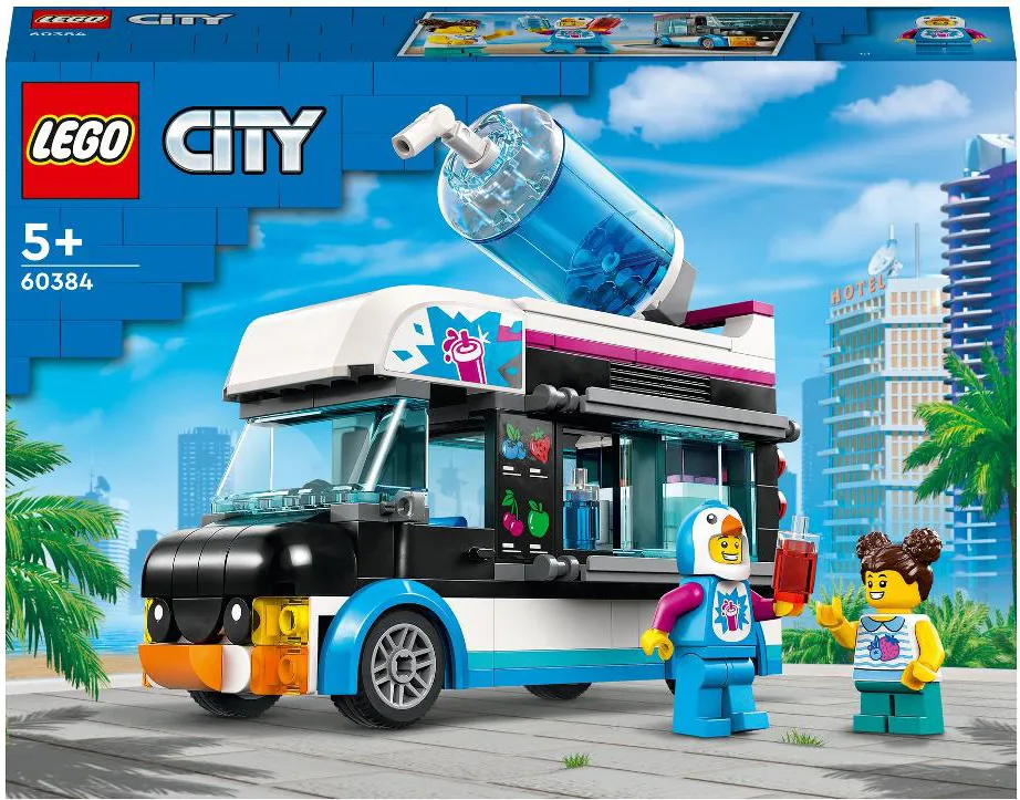 LEGO 60384 City Il Furgoncino Delle Granite Del Pinguino, Camion Giocattolo  Con Minifigure, Idea Regalo Di Compleanno Per Bambini, Ragazzi E Ragazze  Dai 5 Anni In Su – Giochi e Prodotti per