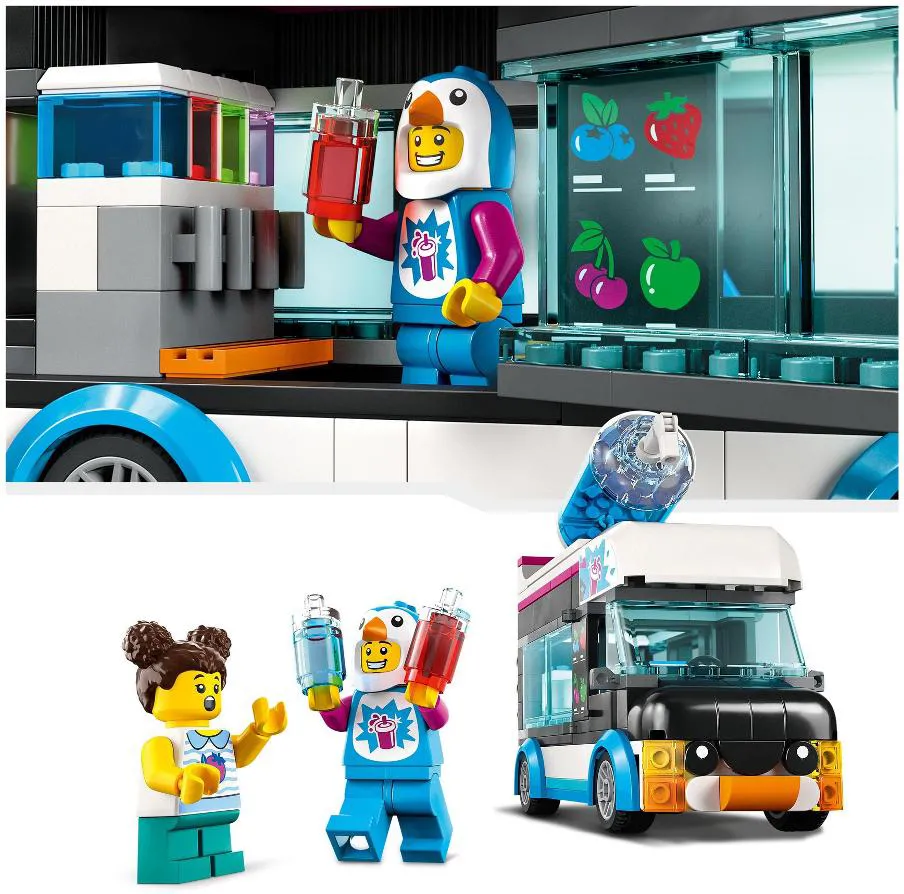 LEGO 60384 City Il Furgoncino Delle Granite Del Pinguino, Camion Giocattolo  Con Minifigure, Idea Regalo Di Compleanno Per Bambini, Ragazzi E Ragazze  Dai 5 Anni In Su – Giochi e Prodotti per