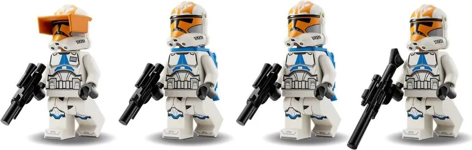 lego Star Wars - Battle Pack Clone Trooper della 332a Compagnia di Ahsoka  set con Veicolo Speeder e Minifigure Costruzioni per Bambini da 6+ Anni -  75359