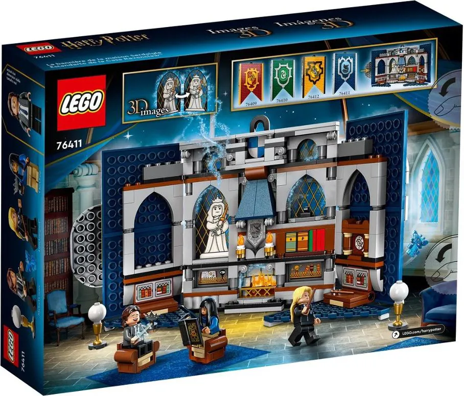 lego Harry Potter - Stendardo della Casa Corvonero da Parete set Sala  Comune del Castello di Hogwarts con Minifigure di Luna Lovegood Costruzioni  per Bambini da 9+ Anni - 76411