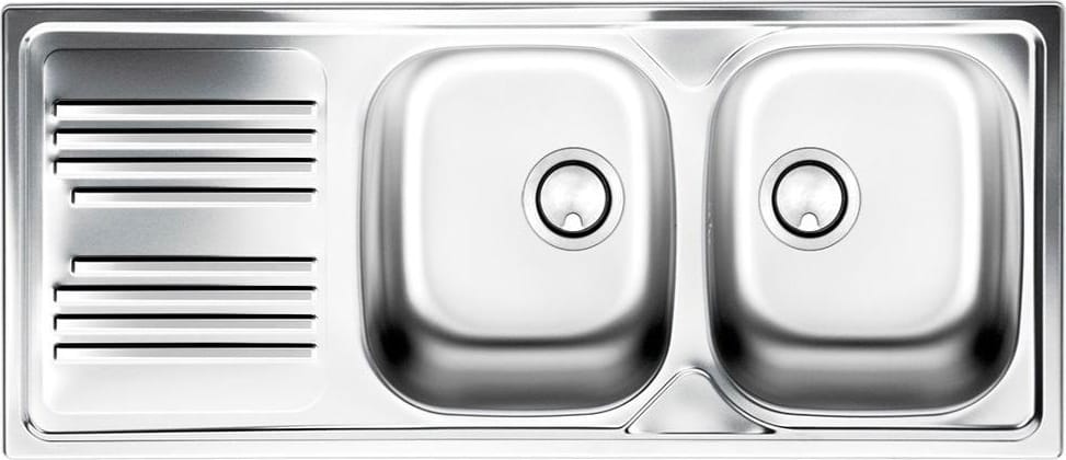 Apell Lavello Cucina Incasso 2 Vasche Gocciolatoio 116cm Acciaio Inox TM1162ILPC