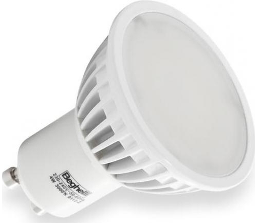 Lampadina LED Beghelli GU10 4W Faretto Bianco Spot ECOled 56023