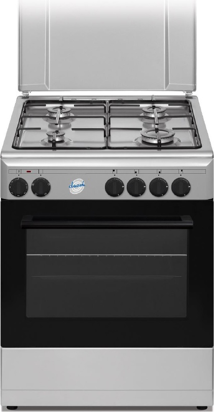 Cucina elettrica 4 piastre su forno elettrico profondità 70 cm, potenza  15,9 kW