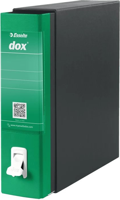 Dox 1 Raccoglitore Ad Anelli A4 Nero, Verde Esselte D26114