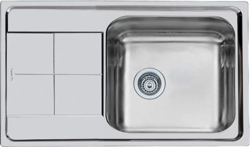 Lavelli Cucina Acciaio Inox Foster.Lavello Cucina 1 Vasca Acciaio Inox Foster Incasso 86 Cm 2180 461 Serie Ks Ebay