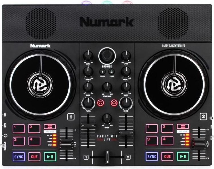 Numark Controller Disc Jockey Party Mix Live Black