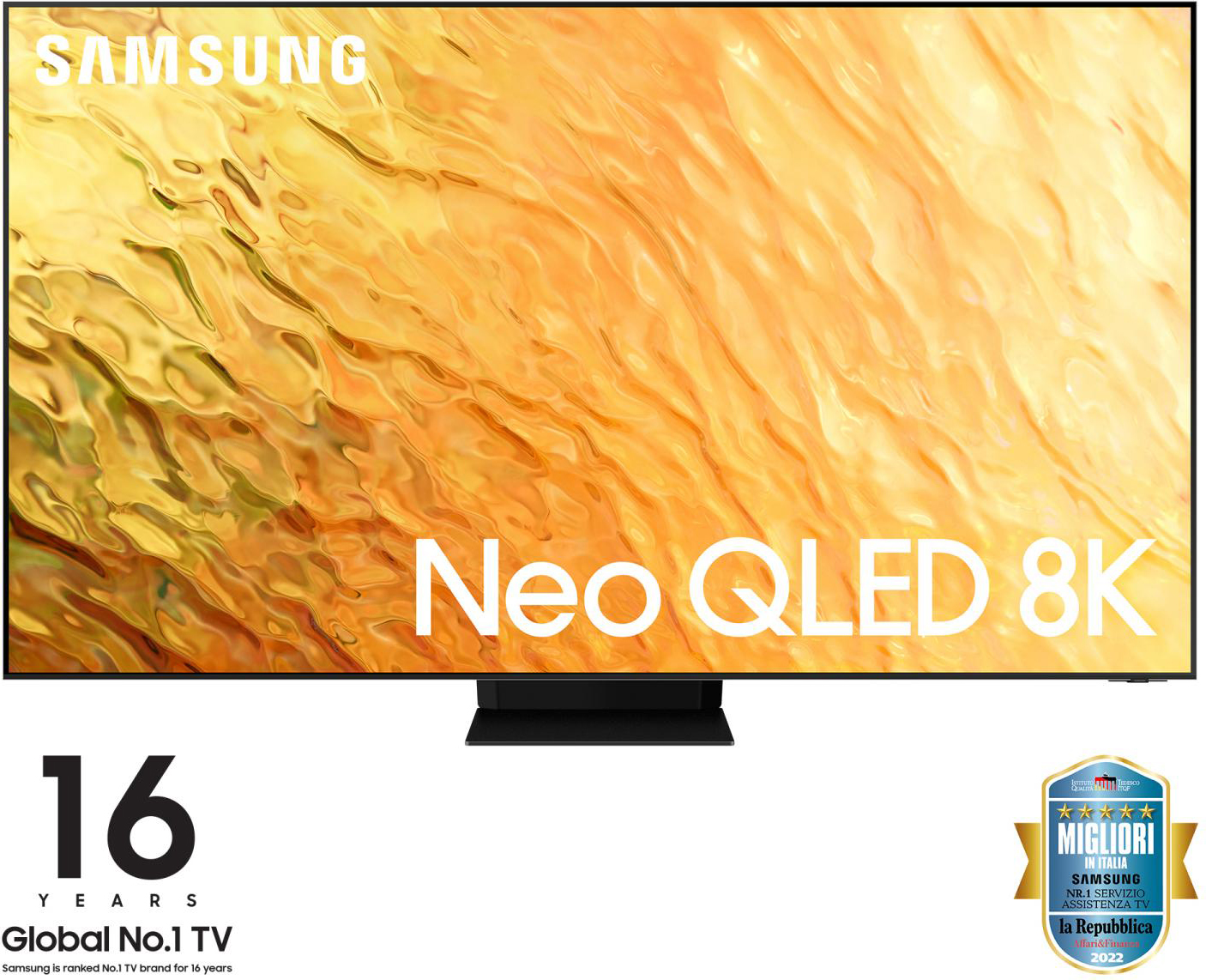 Samsung Smart TV 65\" 8K Ultra HD Neo QLED con Dolby Atmos Tizen Stainless Steel  - QE65Q