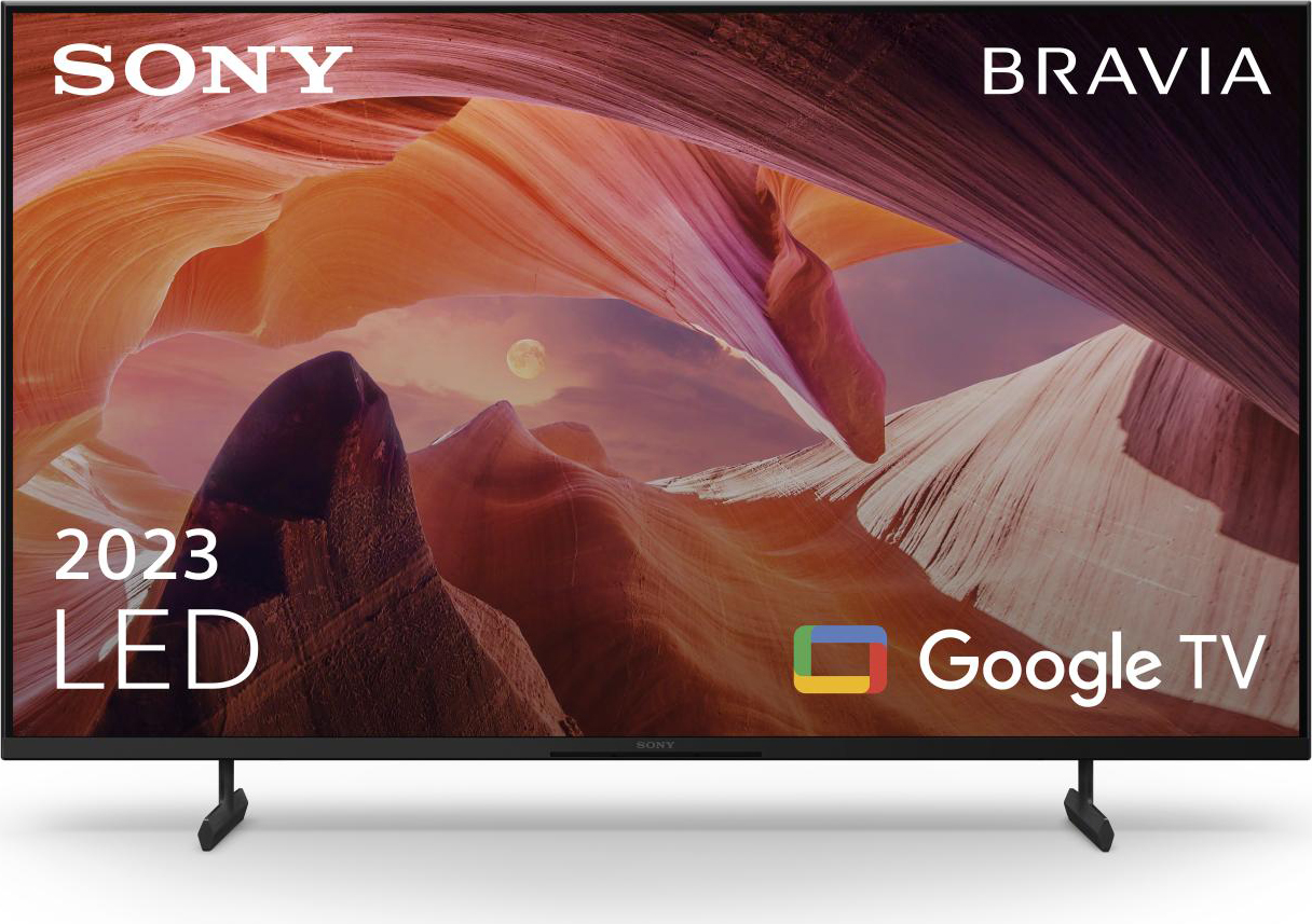 Sony Smart TV 50 Pollici 4K Ultra HD Display Direct-LED Google TV Nero KD-50X80L