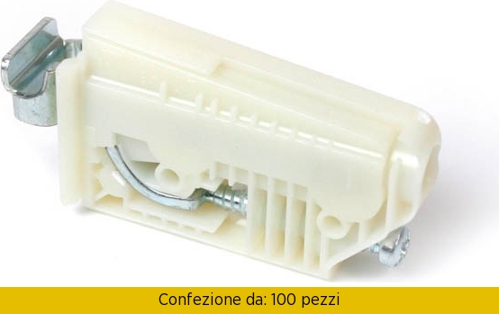 Attaccaglia Regolabile mm65 / 20 Bianco Sx Pezzi 100 Telese B0158.60