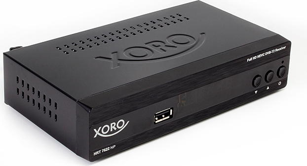 XORO Decoder Digitale Terrestre Full HD DVB T2 Ethernet LAN Nero - HRT 7622NP